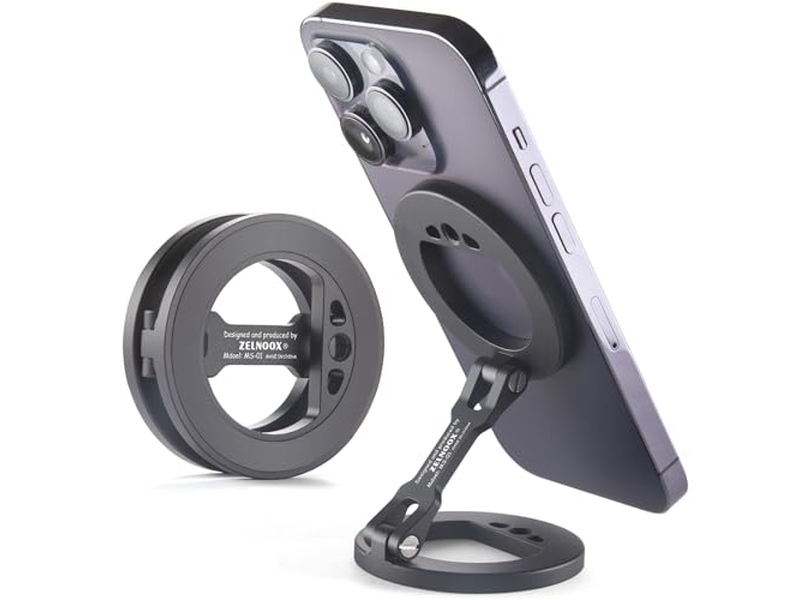 Soporte para teléfono con anillo magnético doble