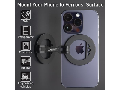 Soporte para teléfono con anillo magnético doble