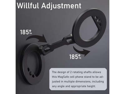 Soporte para teléfono con anillo magnético doble