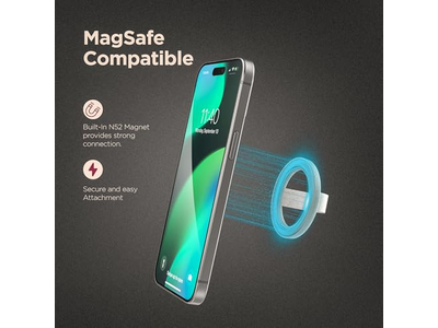 Soporte magnético para teléfono con anillo de silicona para dedo