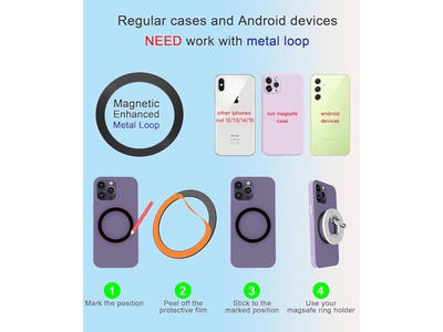 Agarre de anillo magnético para teléfono para magsafe