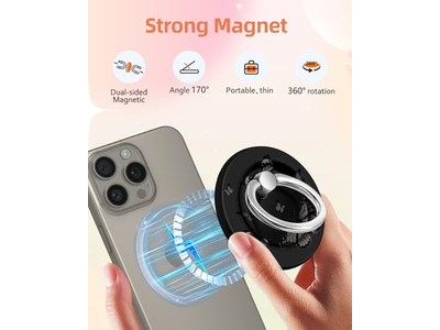 Soporte magnético para anillo de teléfono compatible con MagSafe