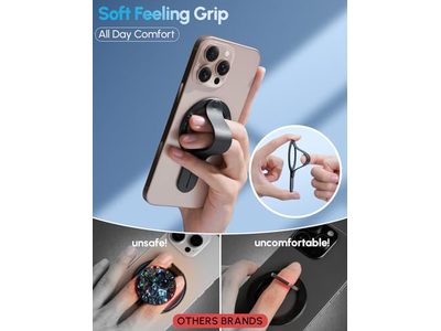 Soporte magnético para anillo de teléfono desmontable para iPhone 16