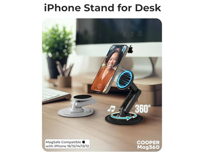 Soporte magnético para teléfono para escritorio Mag360 Soporte ajustable MagSafe