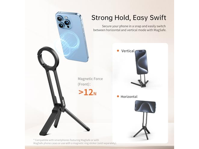 Soporte magnético para trípode de teléfono para iPhone