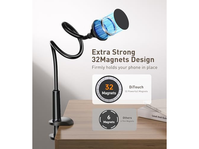 Soporte magnético Abrazadera de mesa Rotación 360 ajustable