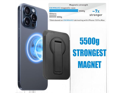 Cartera magnética para iPhone: tarjetero y soporte ligeros