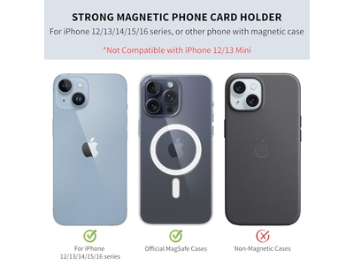 Cartera Magnética para iPhone Tarjetero Azul