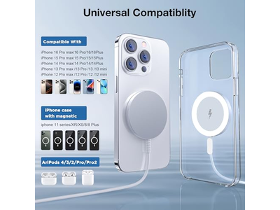 Cargador MagSafe Almohadilla de carga inalámbrica magnética