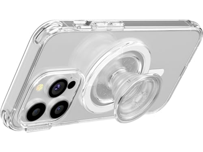 Agarre para teléfono MagSafe con soporte y sujeción segura - Transparente
