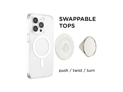 Agarre para teléfono con soporte y soporte magnético para estuches MagSafe