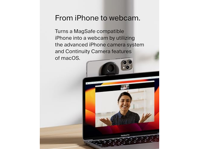 Soporte de cámara MagSafe para iPhone para MacBook, soporte de cámara de continuidad para iPhone