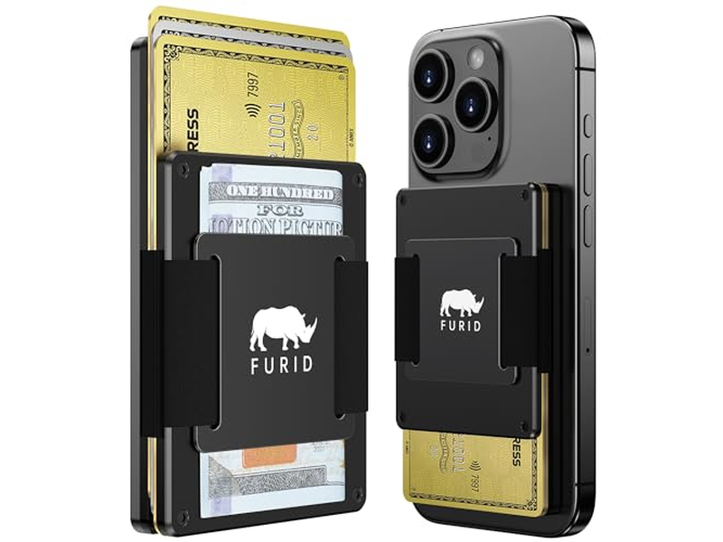 Tarjetero magnético con correa para efectivo para diseño minimalista de la serie iPhone