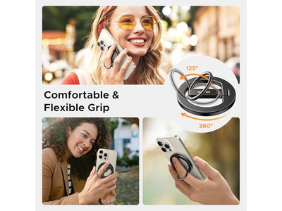 Agarre magnético para teléfono para soporte MagSafe, soporte de anillo fuerte Universal