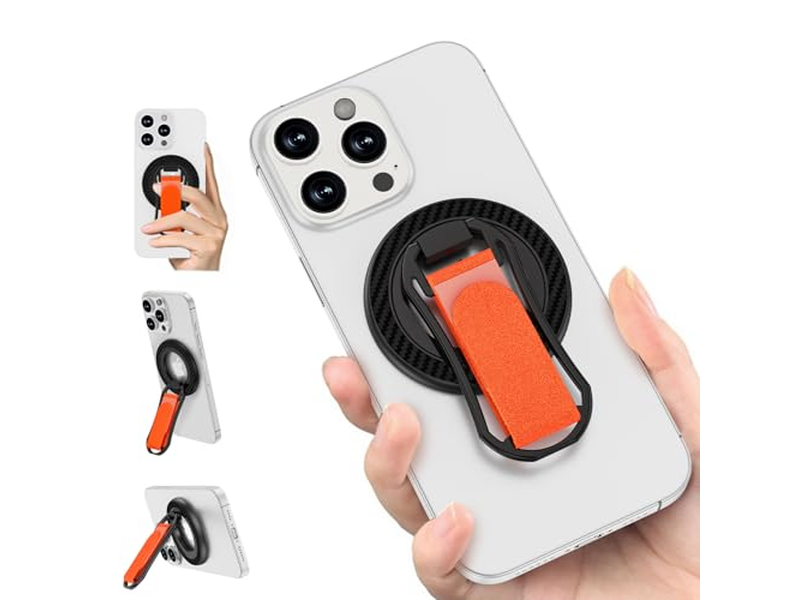 Agarre magnético para teléfono, soporte ajustable para dedo, bucle para Smart