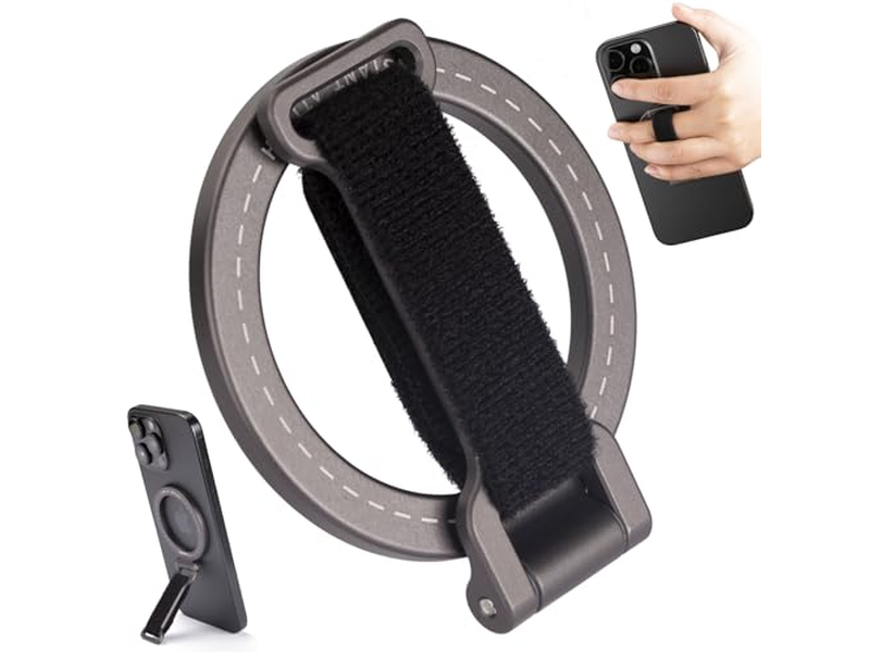 Soporte magnético para teléfono con correa ajustable e imanes fuertes