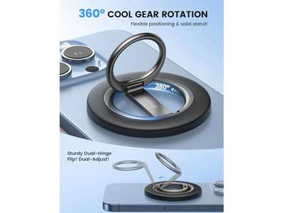 Soporte magnético para teléfono con anillo de rotación de 360 grados para MagSafe Accesso