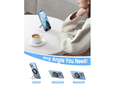 Soporte magnético para teléfono con anillo de rotación de 360 grados para MagSafe Accesso