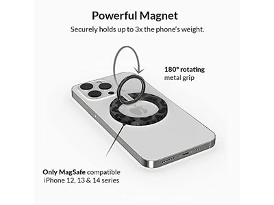 Agarre magnético para teléfono con soporte ajustable - Accesorios extraíbles para