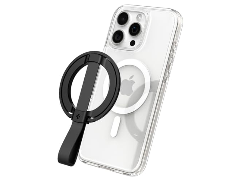 Agarre magnético para soporte de teléfono con presilla para correa para dedo para MagSafe y Pixe