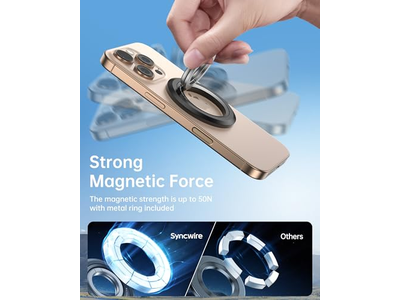 Soporte magnético para teléfono con rotación de 360 grados y agarre de doble cara compatible