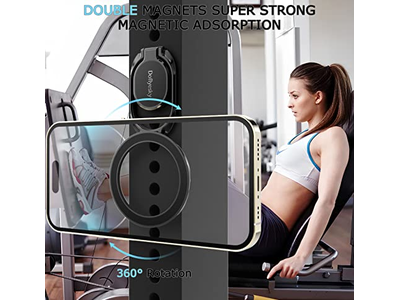 Soporte magnético para anillo de teléfono y soporte para gimnasio Compatible con Car Moun