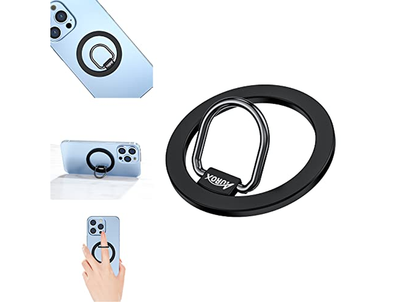 Soporte magnético para anillo de teléfono para soporte de agarre ajustable MagSafe Removab