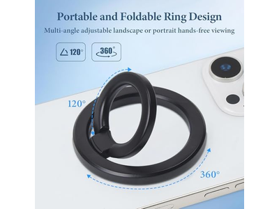Soporte magnético para anillo de teléfono con accesorio MagSafe para iPhone