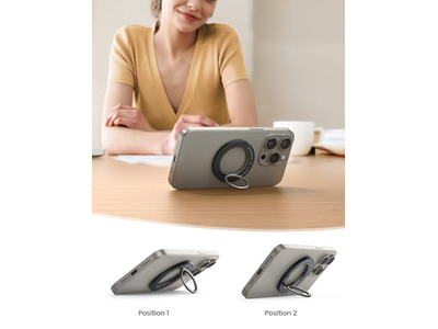 Soporte magnético para anillo de teléfono con rotación de 360 grados para dispositivos MagSafe