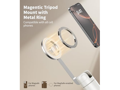 Trípode magnético tipo palo Selfie con soporte magnético fuerte de aluminio