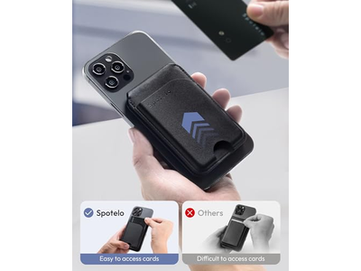 Cartera Magnética para iPhone con Soporte Ajustable y Bloqueo RFID