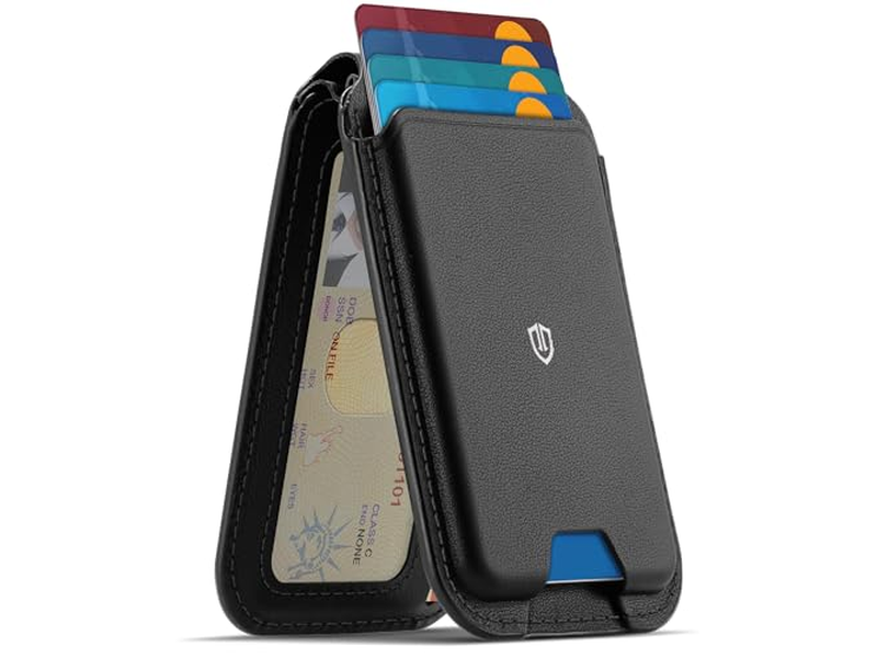 Cartera Magnética para MagSafe Cuero Genuino 6 Tarjeteros RFID Blo