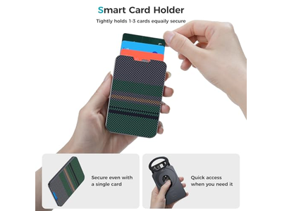 Cartera Magnética con Soporte Tarjetero Minimalista para iPhone RFID Bl