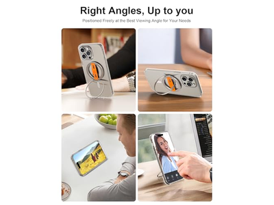 Soporte de agarre para teléfono compatible con MagSafe con correa para dedo reemplazable