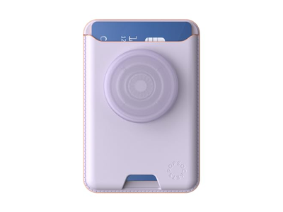 Cartera para teléfono con agarre expandible y anillo adaptador para MagSafe Lavende