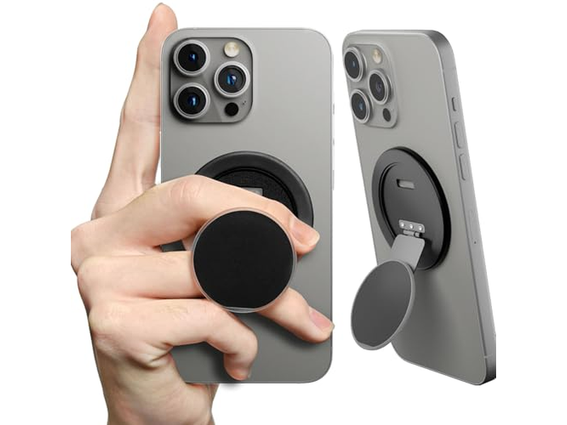 Soporte de anillo multiángulo con agarre magnético ultrafino para teléfono 360 grados Ro