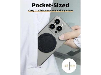 Soporte de anillo multiángulo con agarre magnético ultrafino para teléfono 360 grados Ro