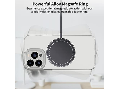 Anillos metálicos universales compatibles con pegatina MagSafe